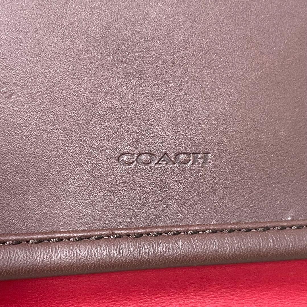 COACH コーチ ボディバッグ 70989 レザー ブラウン レッド レガシー