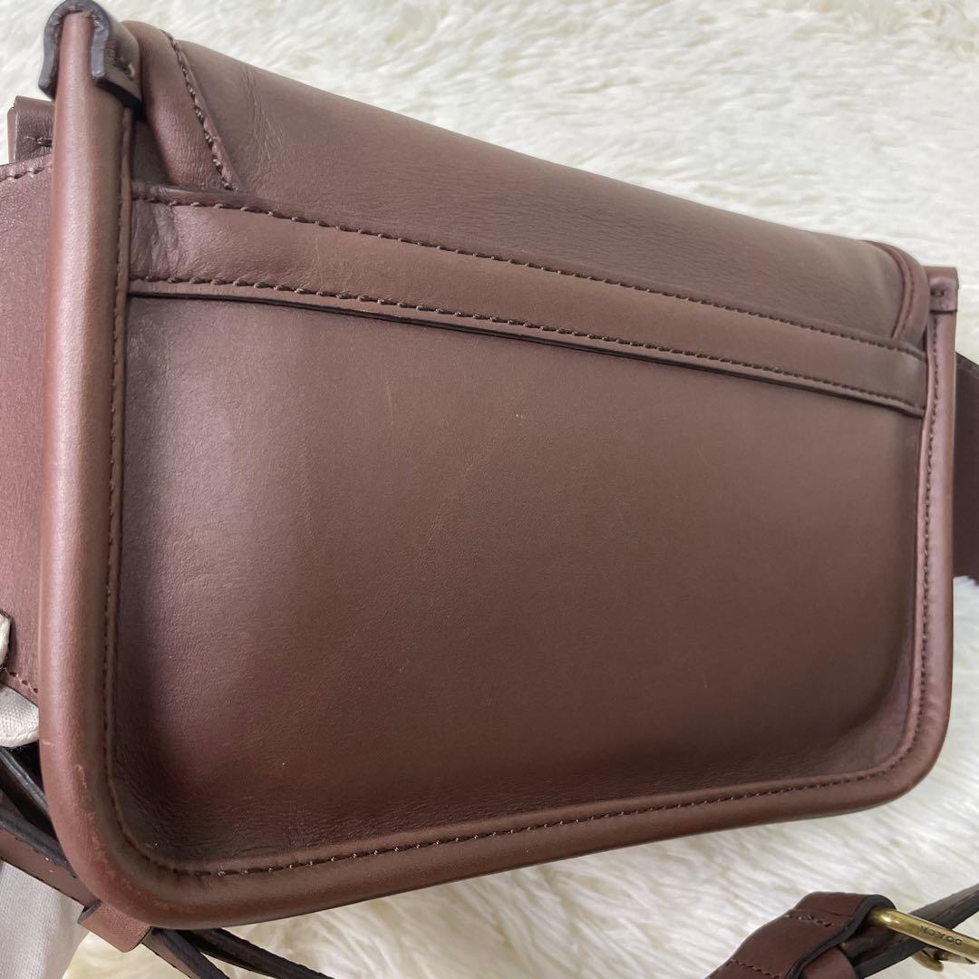 COACH コーチ ボディバッグ 70989 レザー ブラウン レッド レガシー