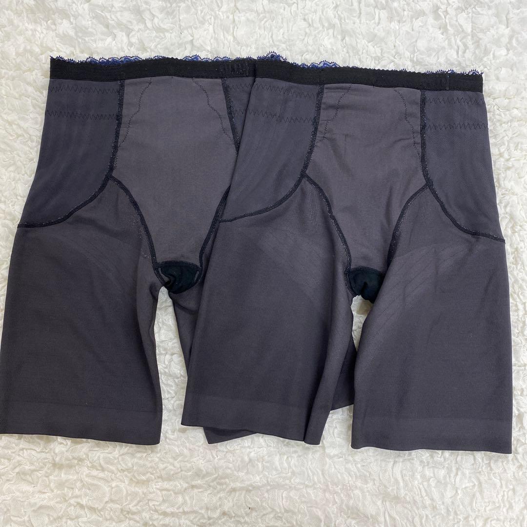 マルコ 補正下着 ロングガードル S-58 2枚 カーヴィシャス カレスブラック