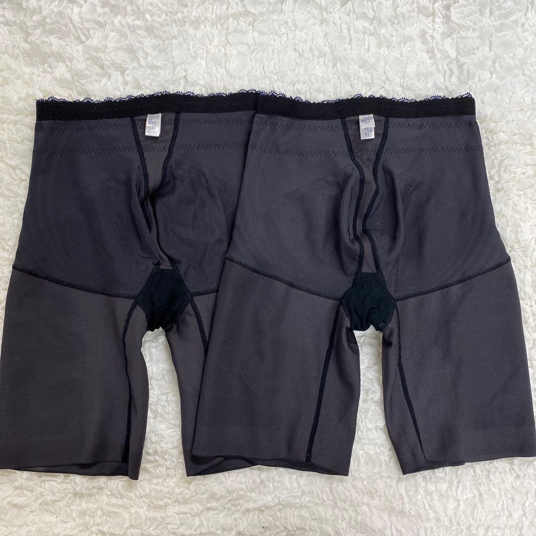 マルコ 補正下着 ロングガードル S-58 2枚 カーヴィシャス カレスブラック