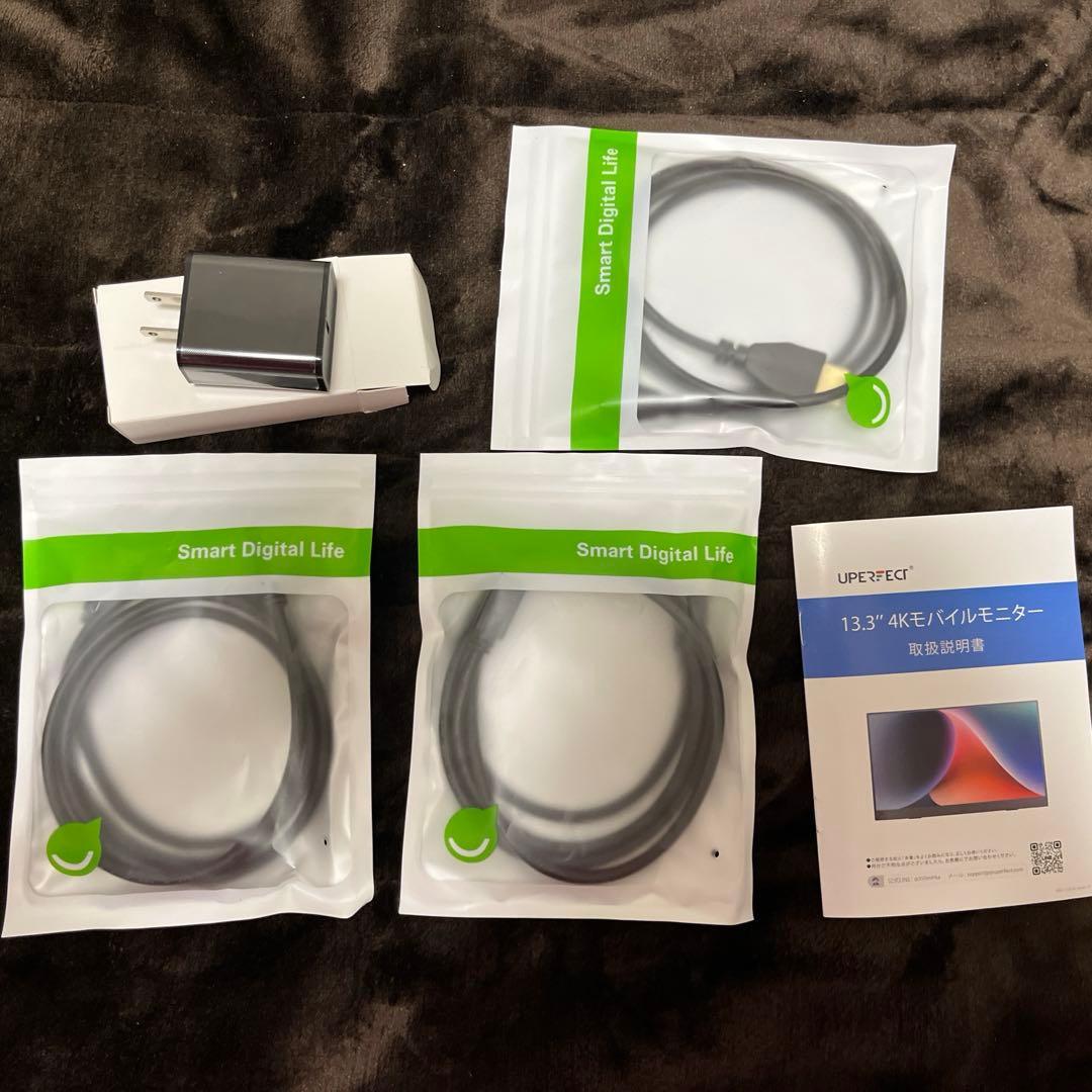 高画質モバイルモニター　4k 13.3インチ