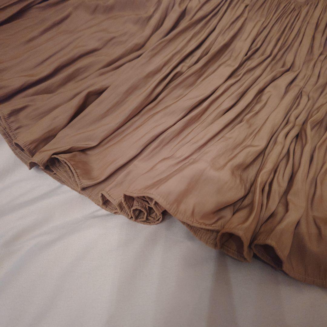 Deuxieme Classe フレアスカート ブラウン FREE