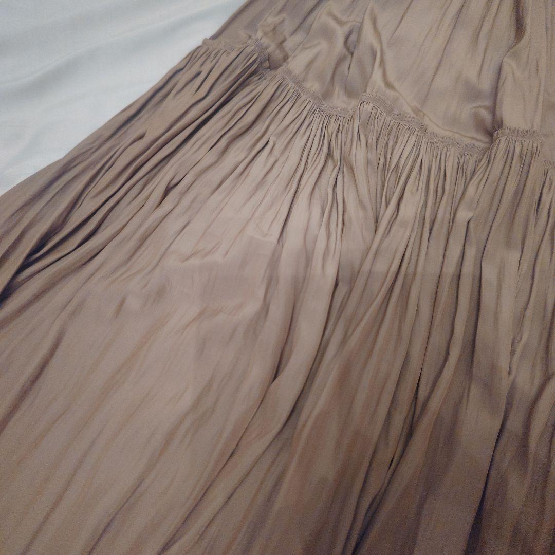 Deuxieme Classe フレアスカート ブラウン FREE