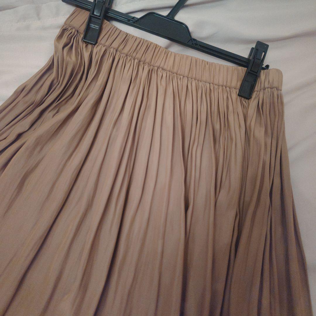 Deuxieme Classe フレアスカート ブラウン FREE