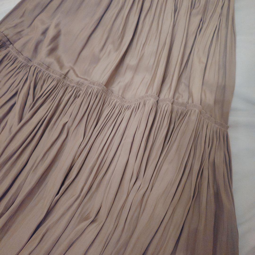 Deuxieme Classe フレアスカート ブラウン FREE