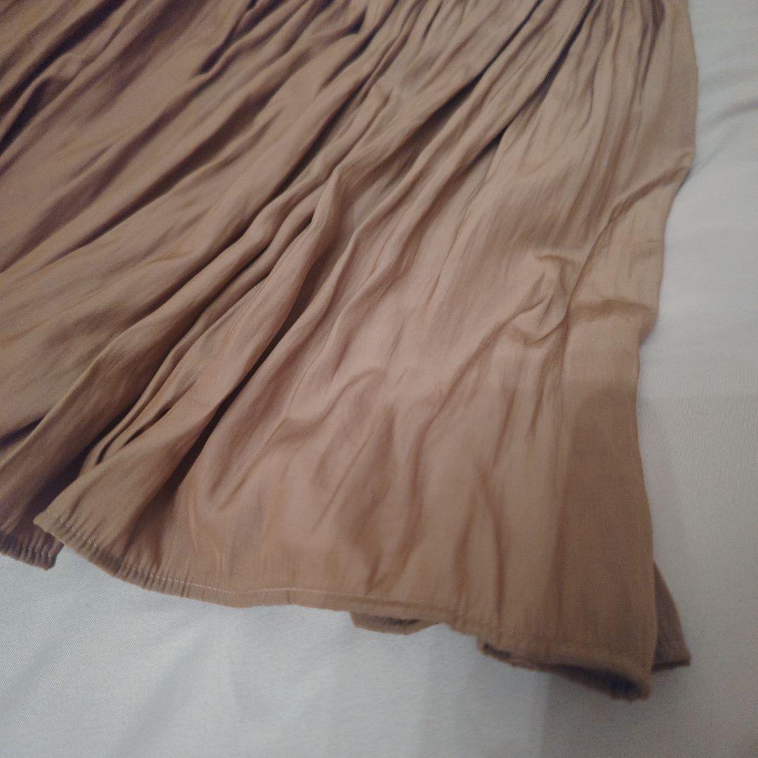 Deuxieme Classe フレアスカート ブラウン FREE