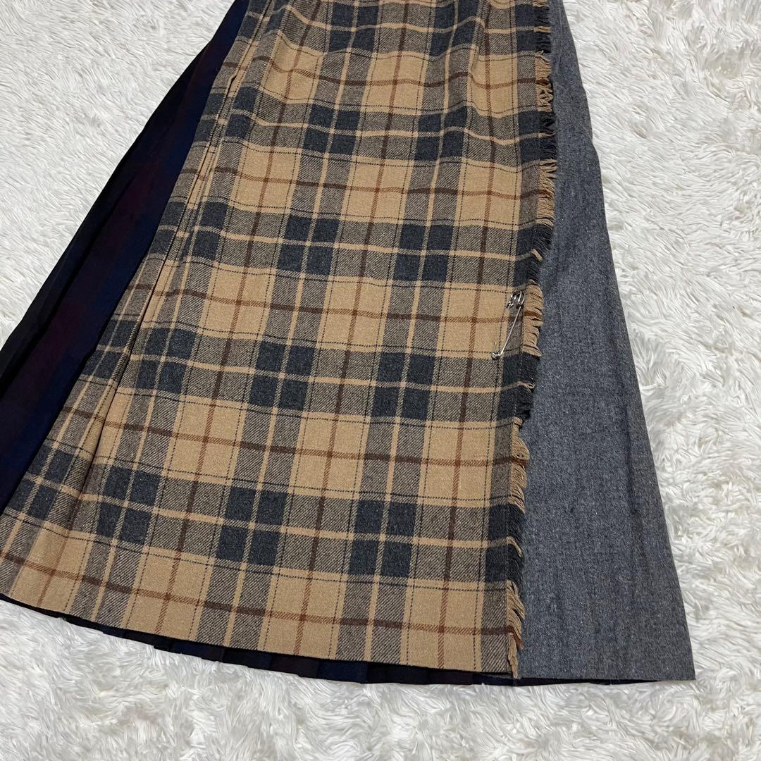 【大きいサイズ】オニールオブダブリン ロングラップスカート ピン付き XL