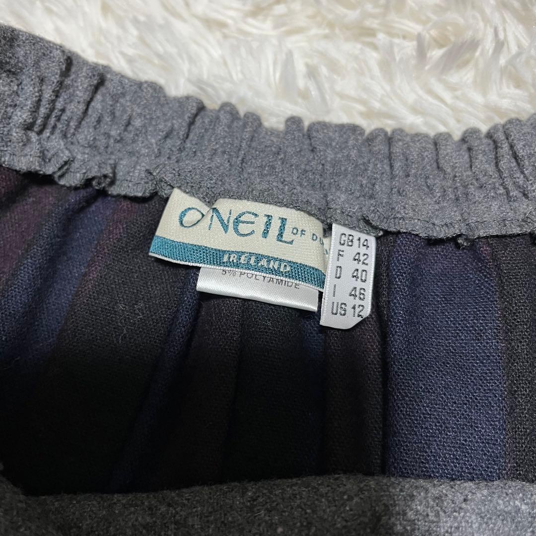 【大きいサイズ】オニールオブダブリン ロングラップスカート ピン付き XL