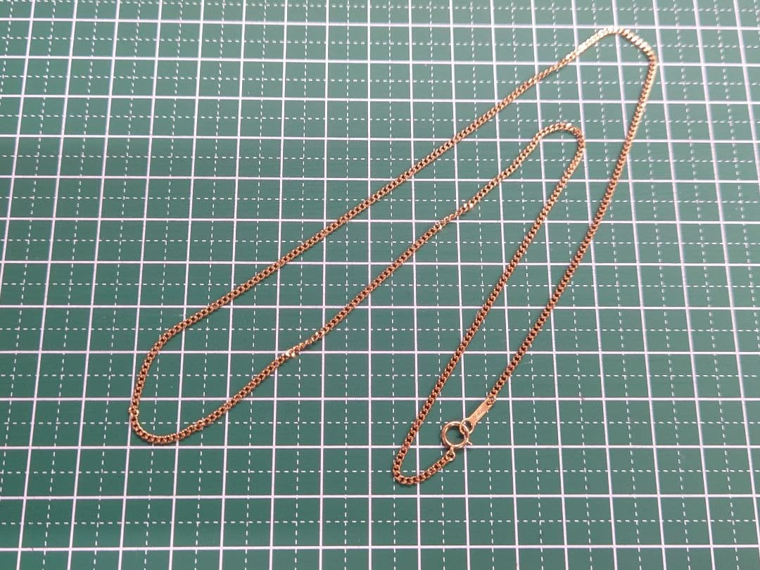 細喜平ネックレス　2面　18金　k18　50cm　 4.5g　造幣局刻印　引き輪