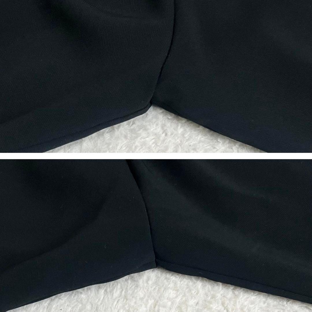 セオリーリュクス　長袖ボウタイシャツ　ブラウス　ブラック RYNA 40 日本製