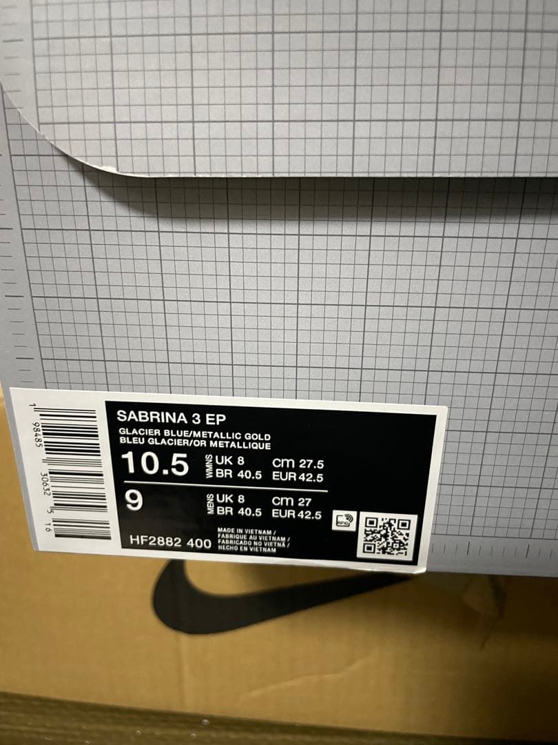 ten　ナイキ サブリナ3　WMNS 27.5㎝　MENS 27.0㎝