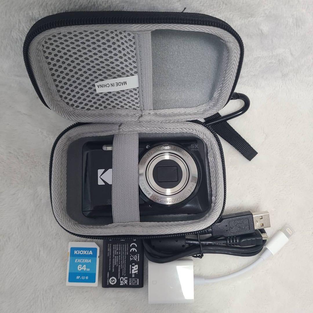 【Kodak】コダック PIXPRO FZ55 デジタルカメラ ブラック