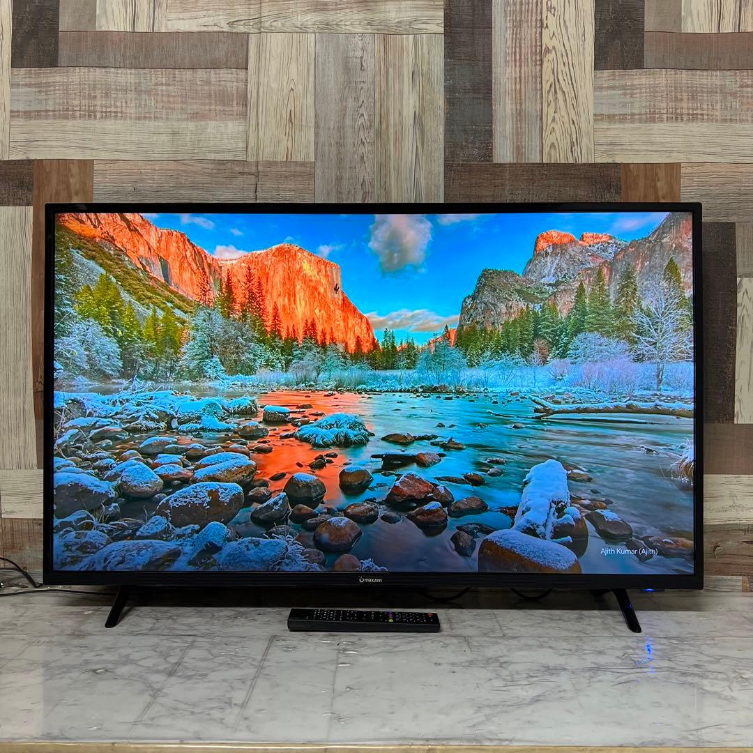 アラさん全国送料込4年前購入マクスゼン43型4KTV裏番組録画ゲームモード