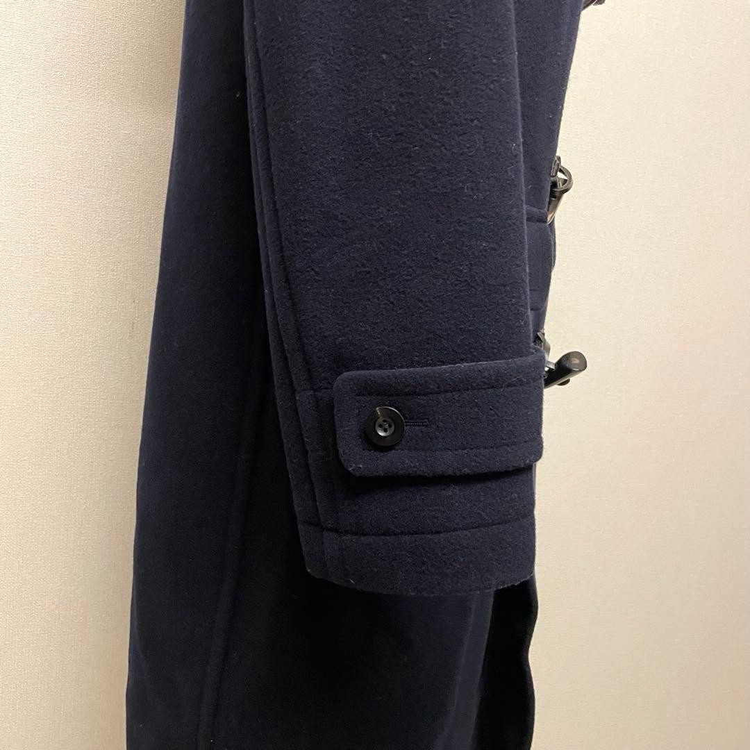 なん 様　MACPHEE ウールネイビーメルトンロングダッフルコート34