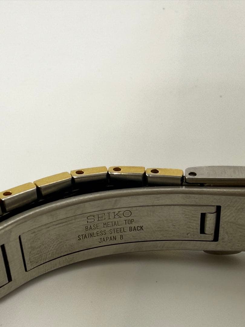 SEIKO LAUREL 2F50-0310 ゴールド文字盤 不動