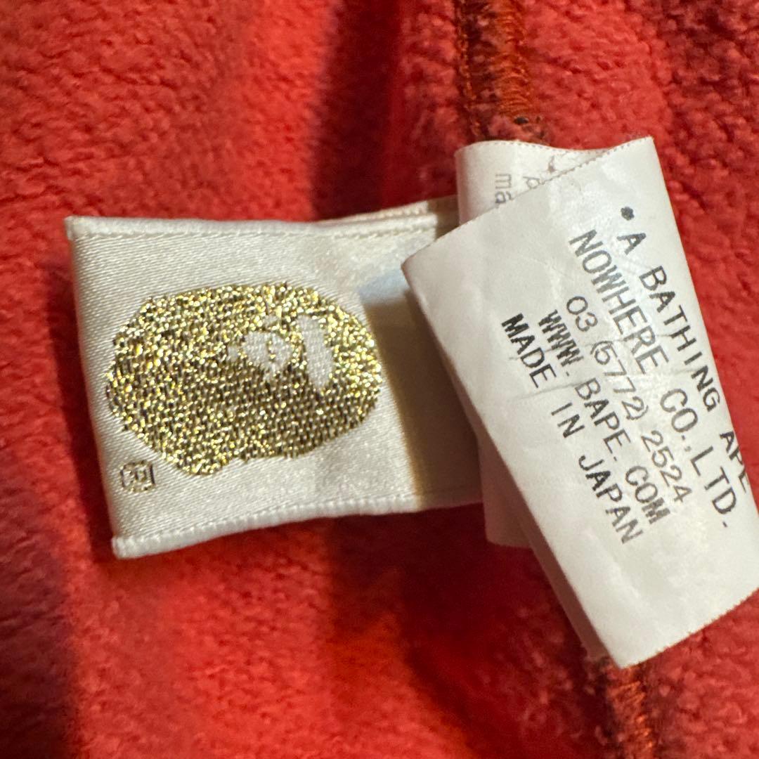 A BATHING APE チェック　ジップパーカー SIZE L