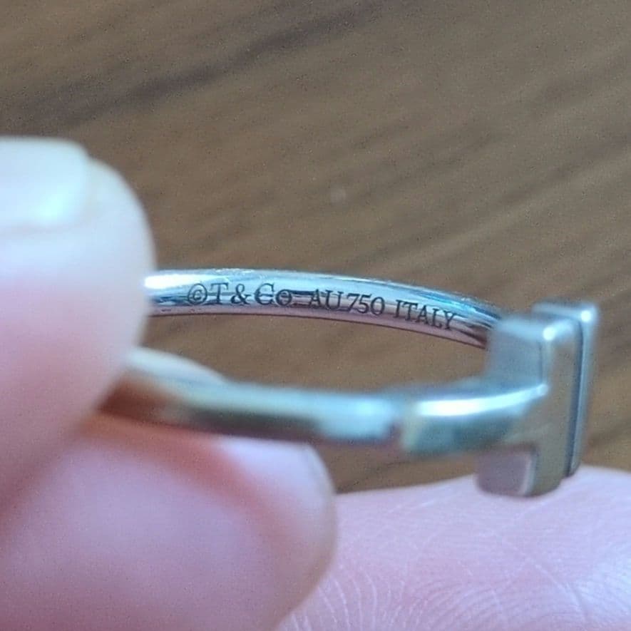 正規品　Tiffany　ティファニー　ワイヤーリング　11号