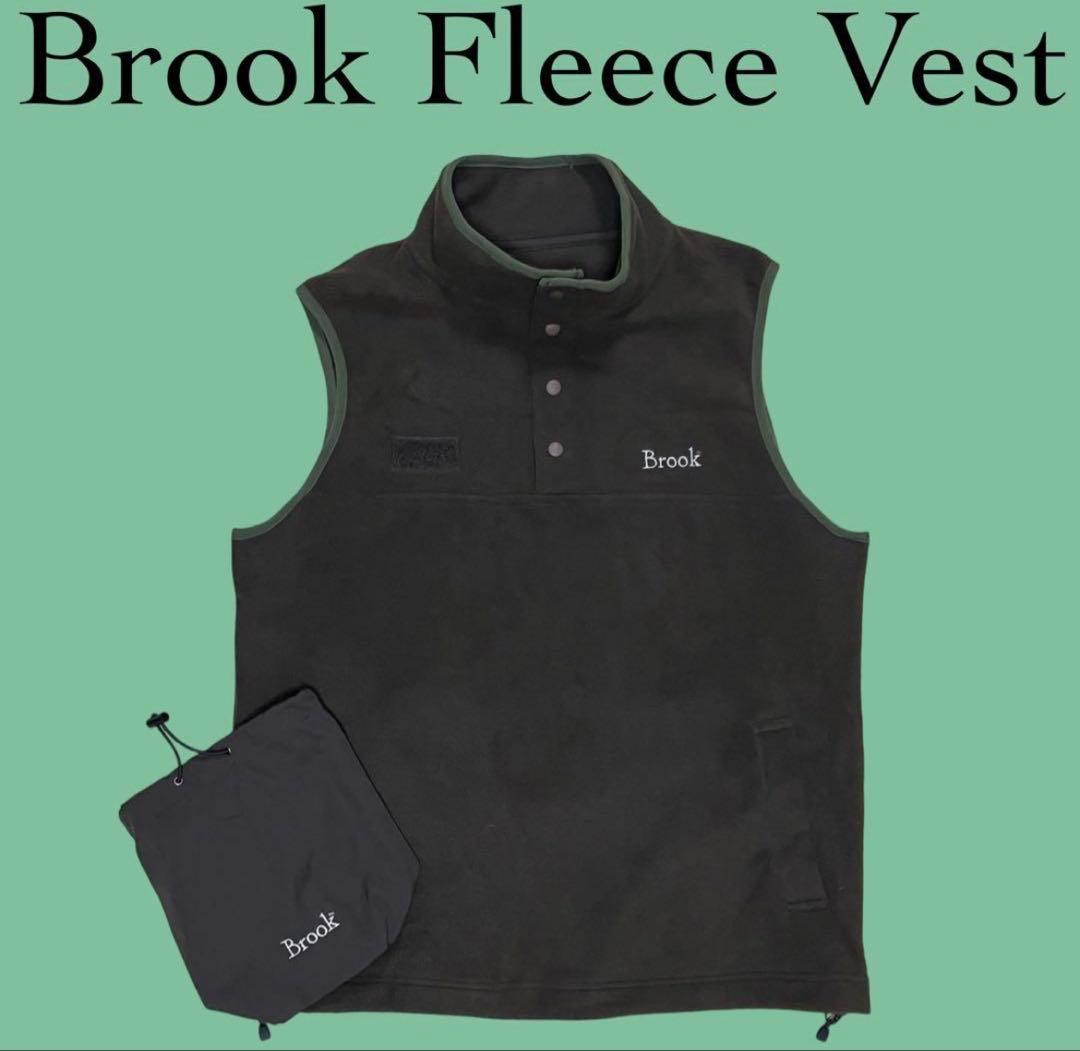 2023aw Brook Fleece Vest ブルック フリース brown