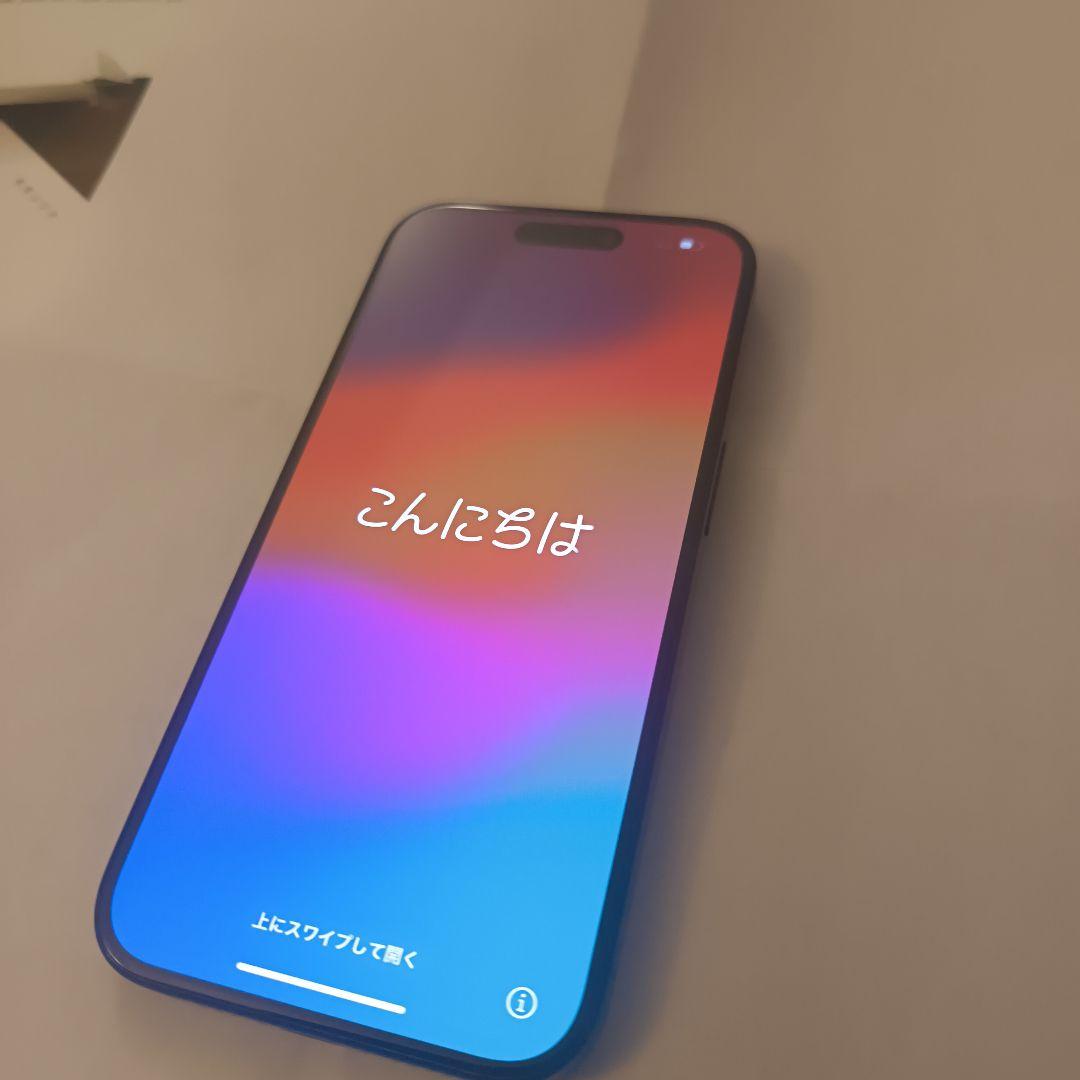 美品　Apple iPhone 15 Pro ブルーチタニウム　バッテリー97%