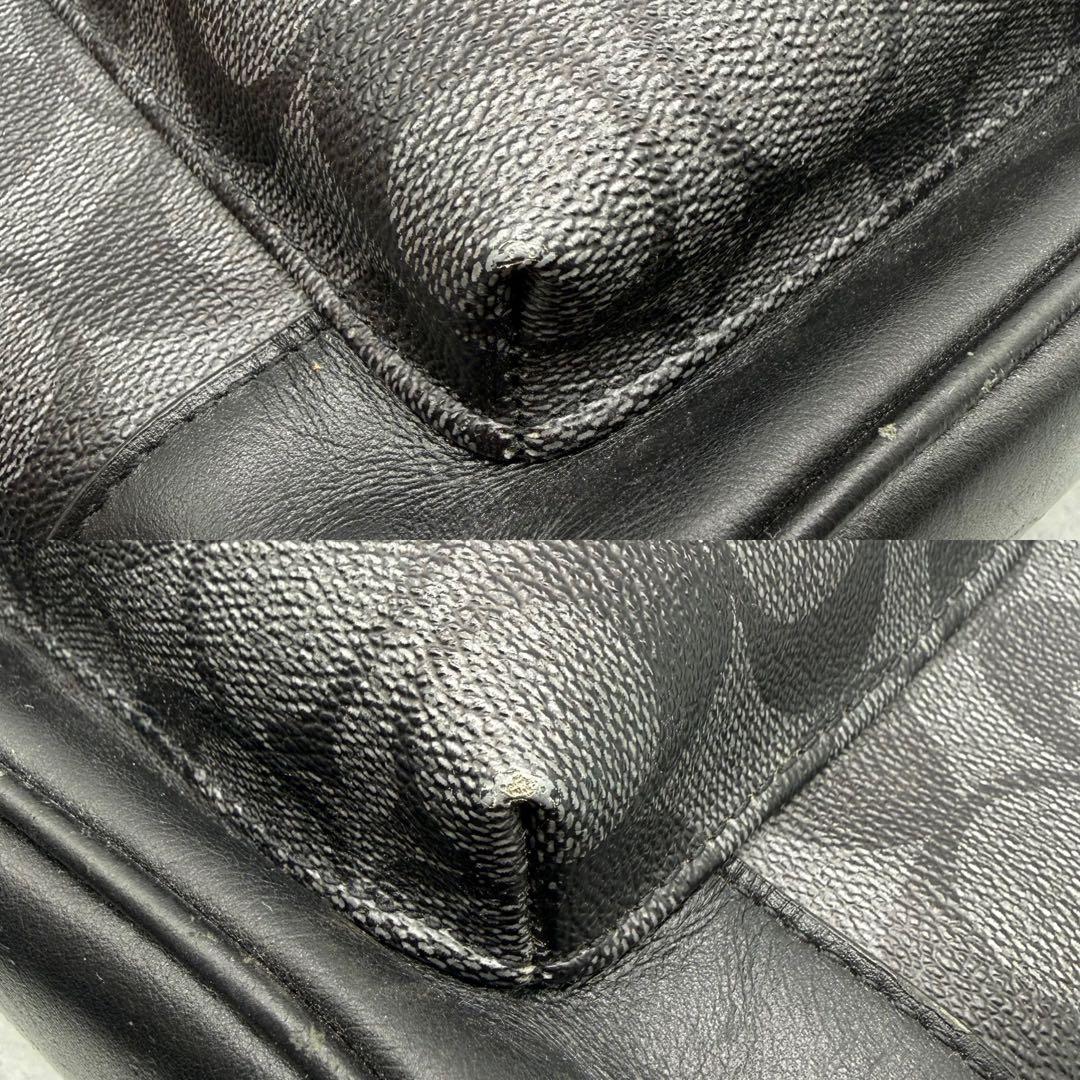 COACH コーチ ボディバッグ PVC クロスボディ ブラック 黒 メンズ