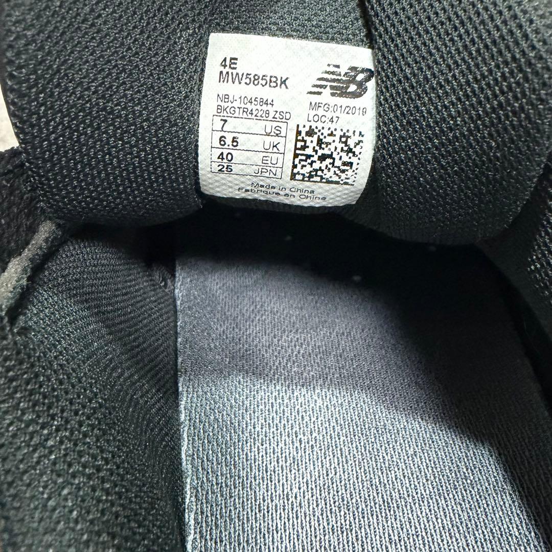 ニューバランス ウォーキングシューズ レザー ブラック