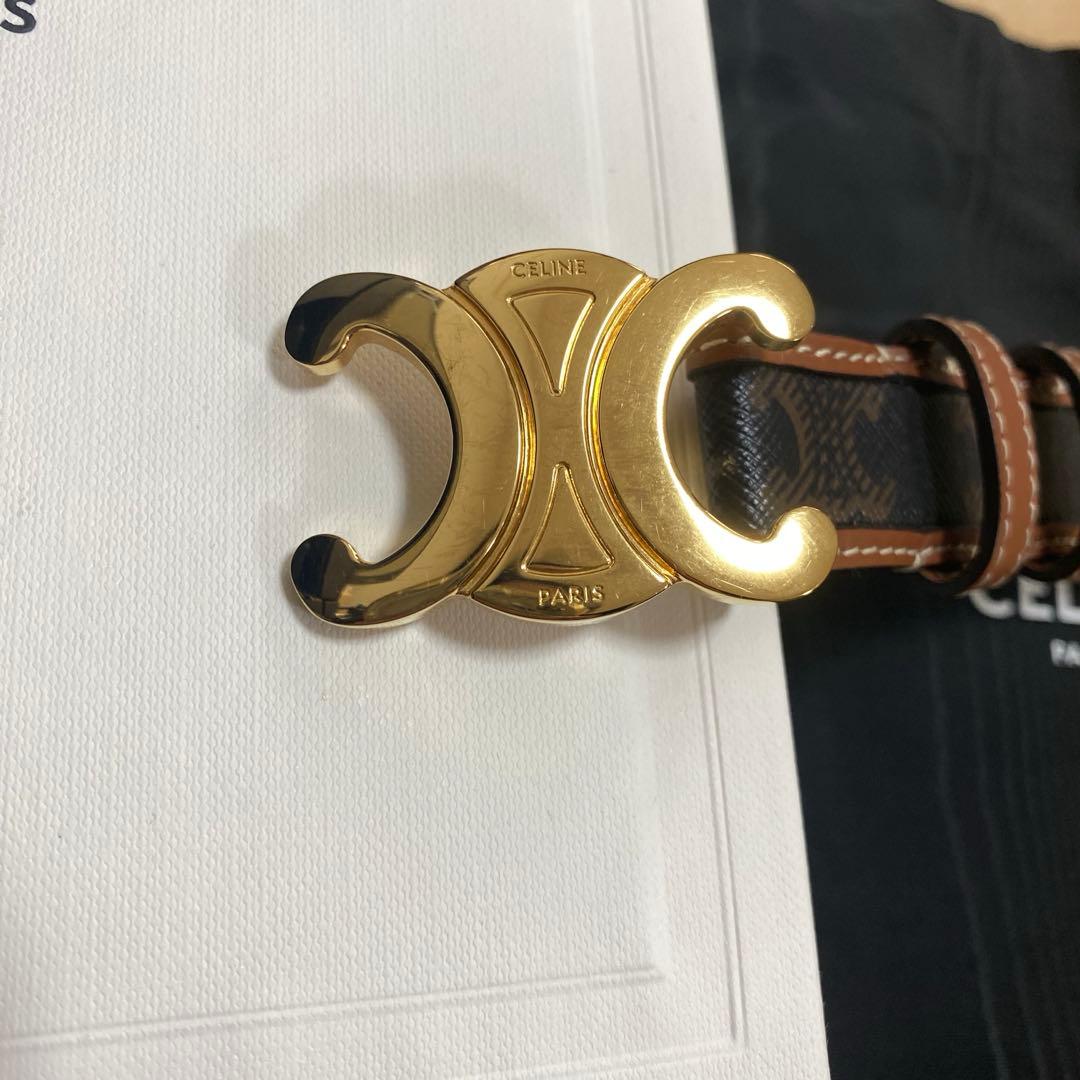 celine トリオンフキャンバス　ベルト