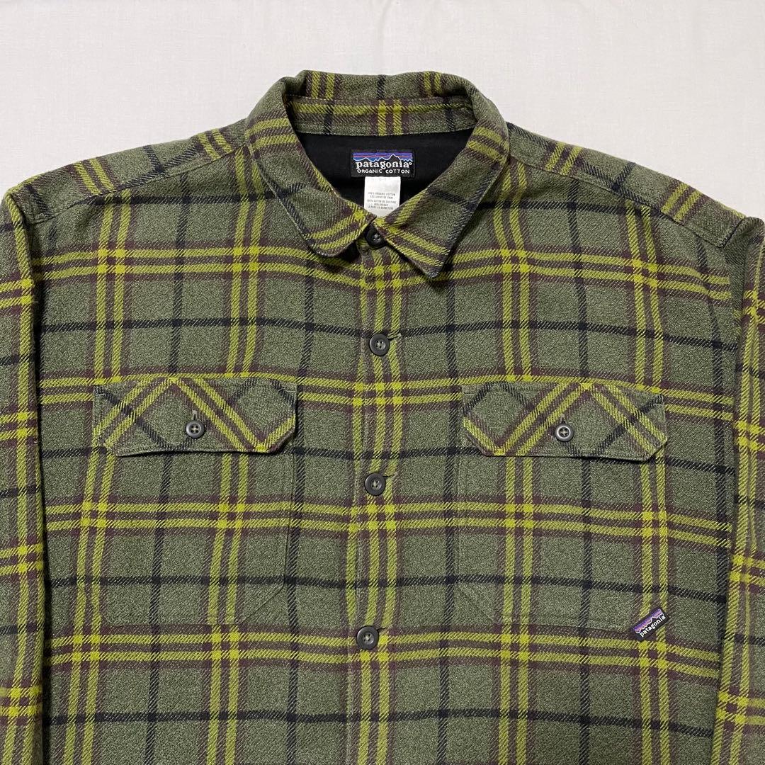 patagonia チェック柄ネルシャツ