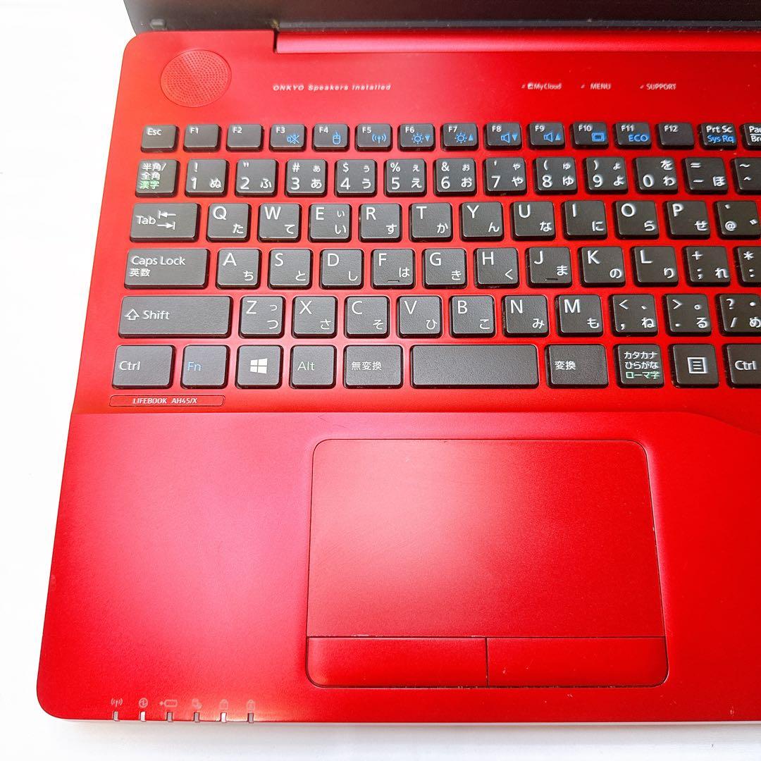 今だけ❤️お洒落レッド❤️大人気富士通❤️家計簿作成・動画視聴・ネットサーフィンなど❤️