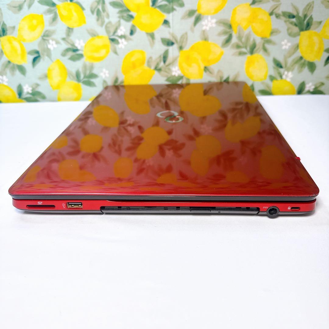 今だけ❤️お洒落レッド❤️大人気富士通❤️家計簿作成・動画視聴・ネットサーフィンなど❤️