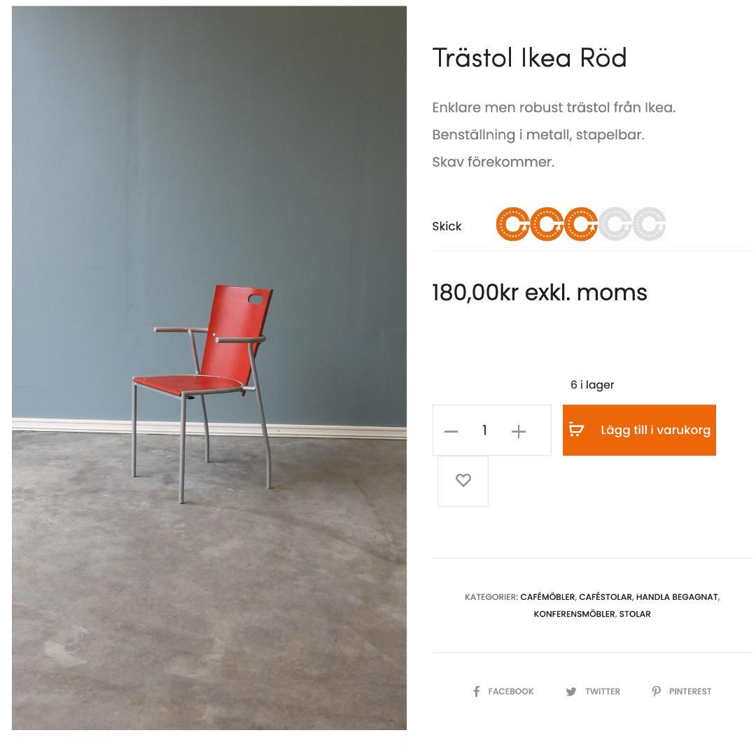 OLD IKEA 廃盤 スタッキングチェア　ミッドセンチュリー ポストモダン