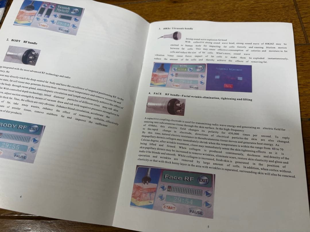 最終値下げ❗️業務用、家庭用キャビテーション ラジオ波 顔＆身体用身マシン