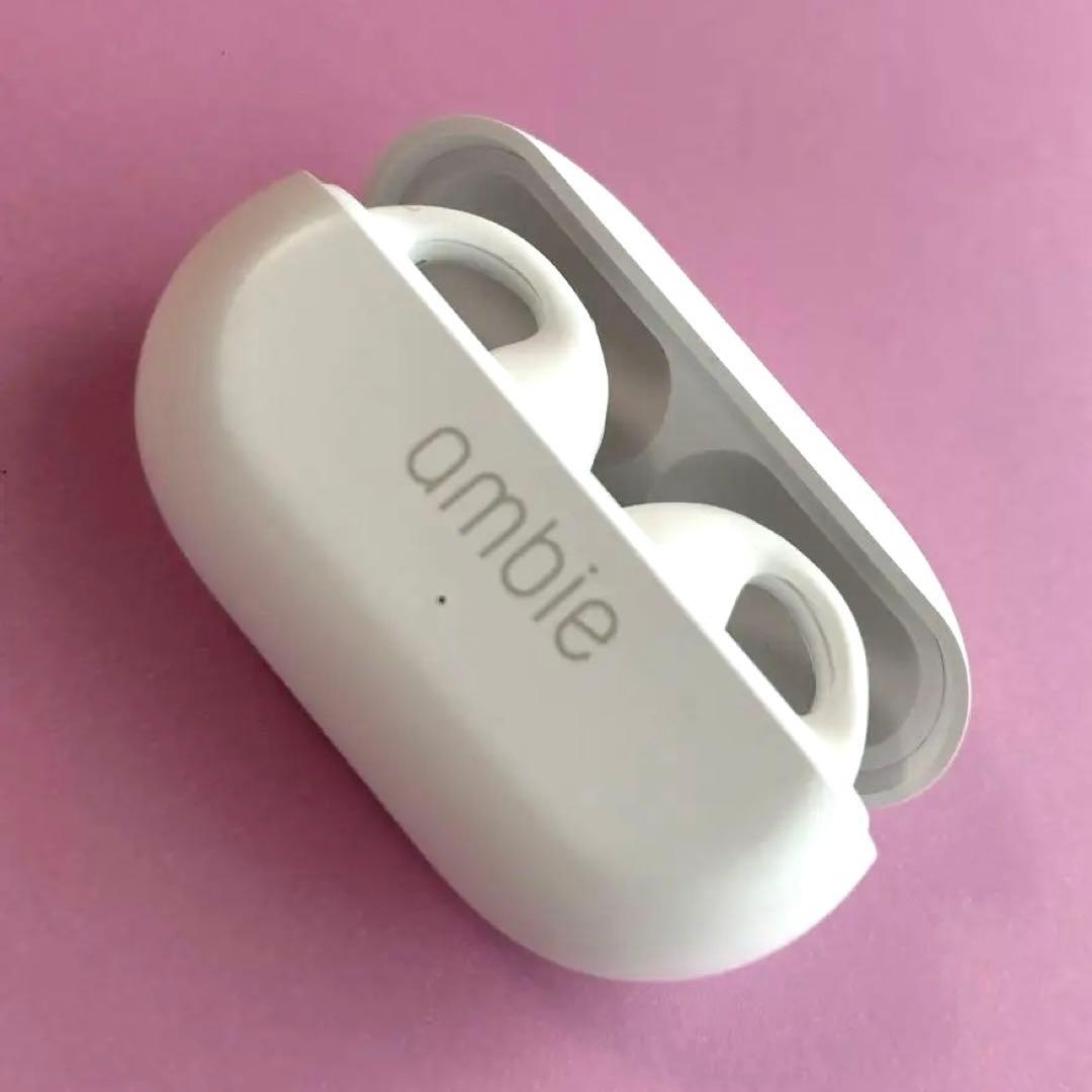 ambie ワイヤレスイヤホン ホワイト　超美品です
