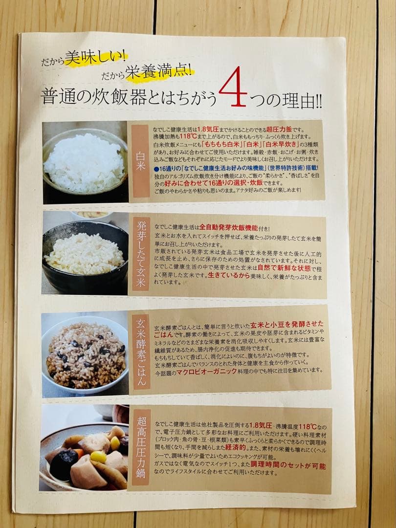時間限定価格なでしこ健康生活 炊飯器 6合炊 CRP-N0610F 酵素 玄米