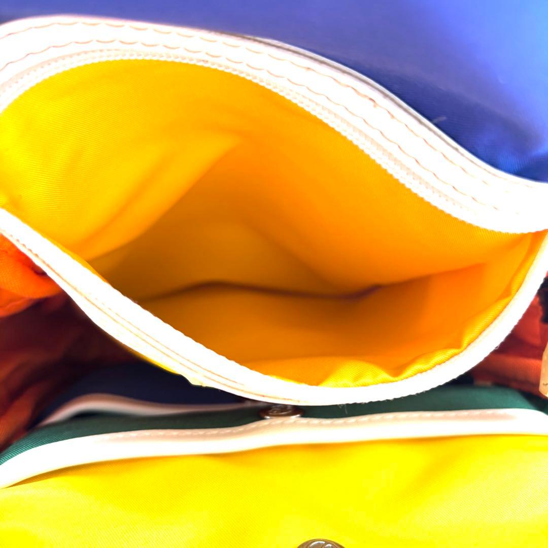 未使用に近い カステルバジャック ボディバッグ 斜め掛け ロゴ 多収納 レッド