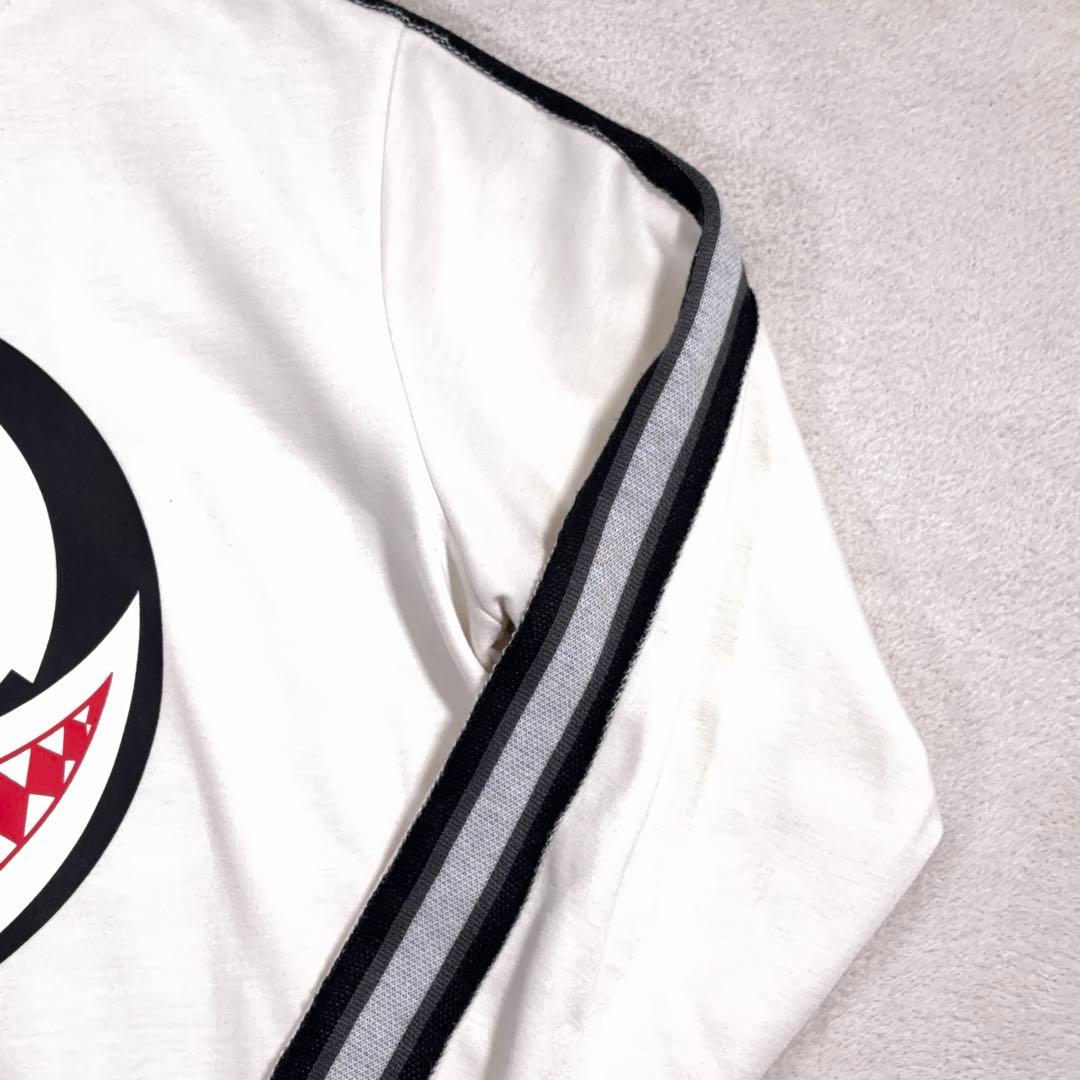 美品【Russeluno】ゴルフ スウェット ビッグロゴ 裏起毛 ホワイト系 4