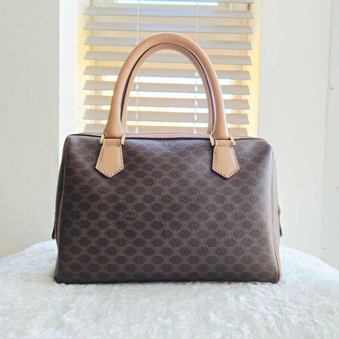 ⭐CELINE⭐ セリーヌ ミニボストンバッグ マカダム柄 トリオンフ