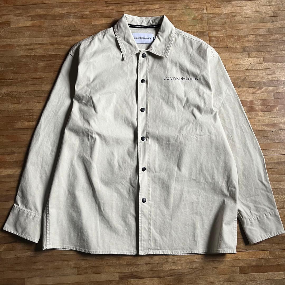 カルバンクライン   cK プリントロゴ 長袖 シャツ