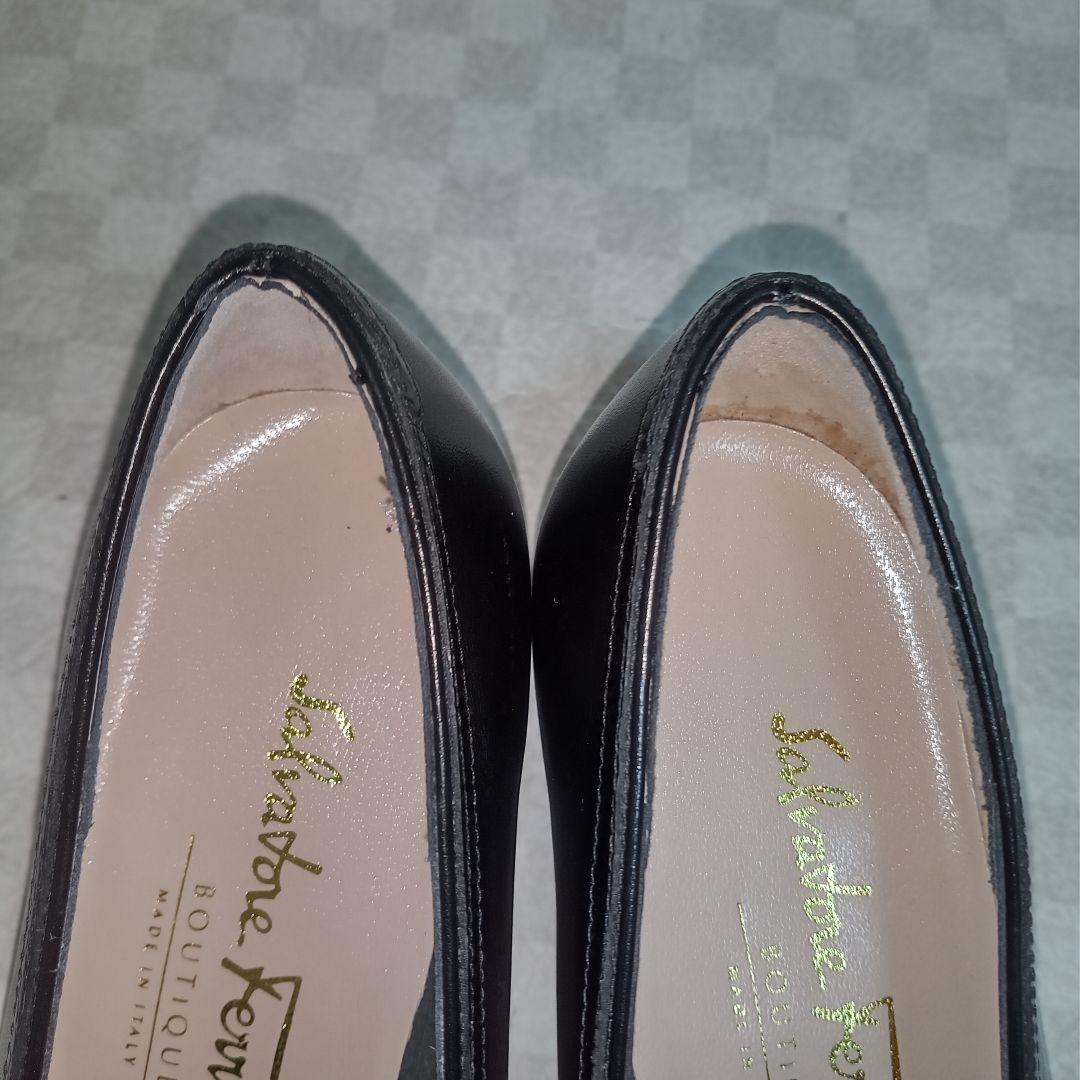 【未使用品】フェラガモ パンプス ガンチーニ23.5レザー