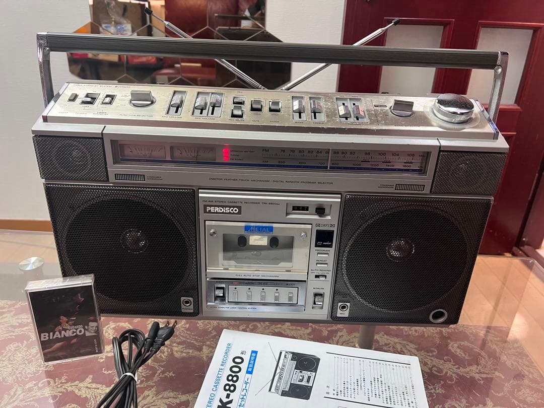 希少日立 TRK-8800RM パディスコラジカセ中古動作品メンテナンス済み美品