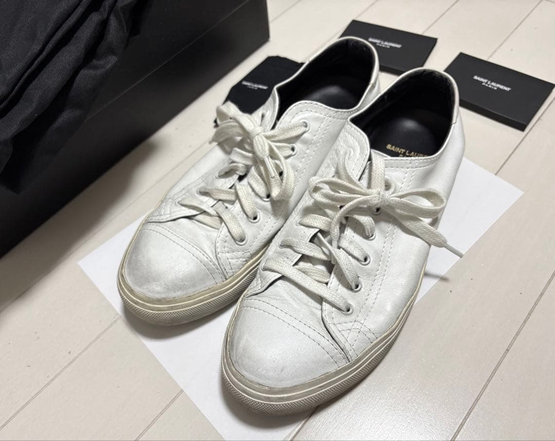 【美品・付属品完備】Saint laurent マリブー レザースニーカー