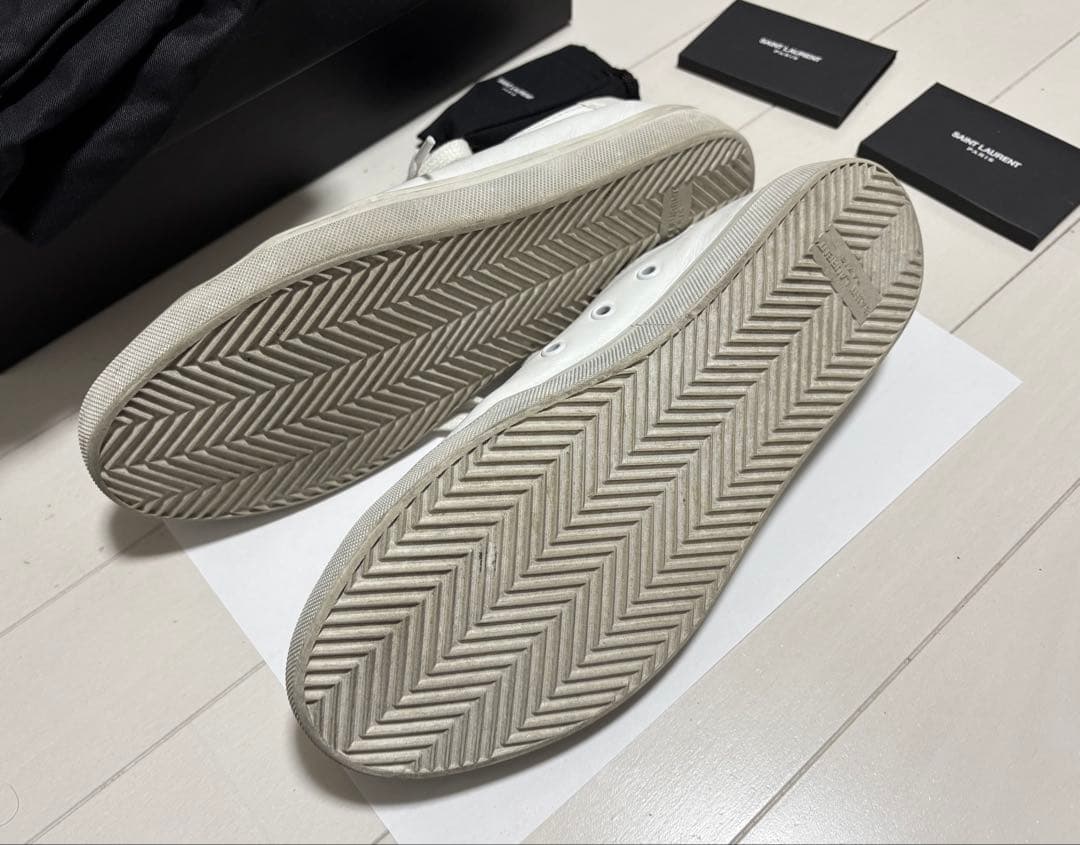 【美品・付属品完備】Saint laurent マリブー レザースニーカー