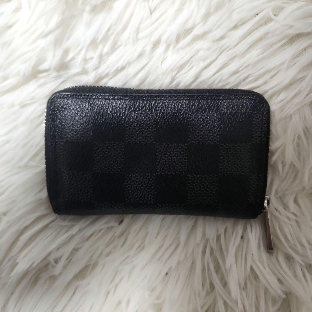 美品 ルイヴィトン ダミエ グラフィット ジッピー パース MI2104