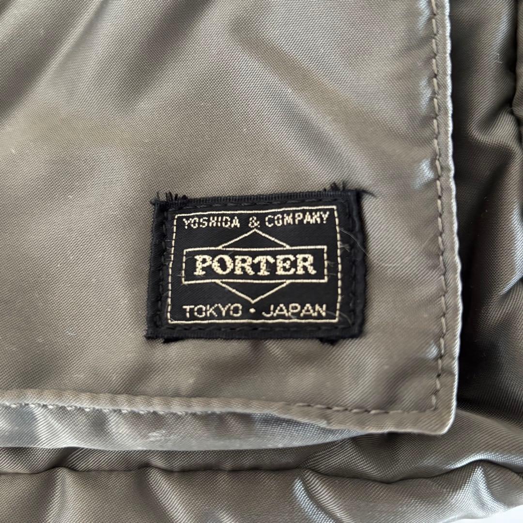 【美品】ポーター タンカー 3way ブリーフケース シルバーグレー