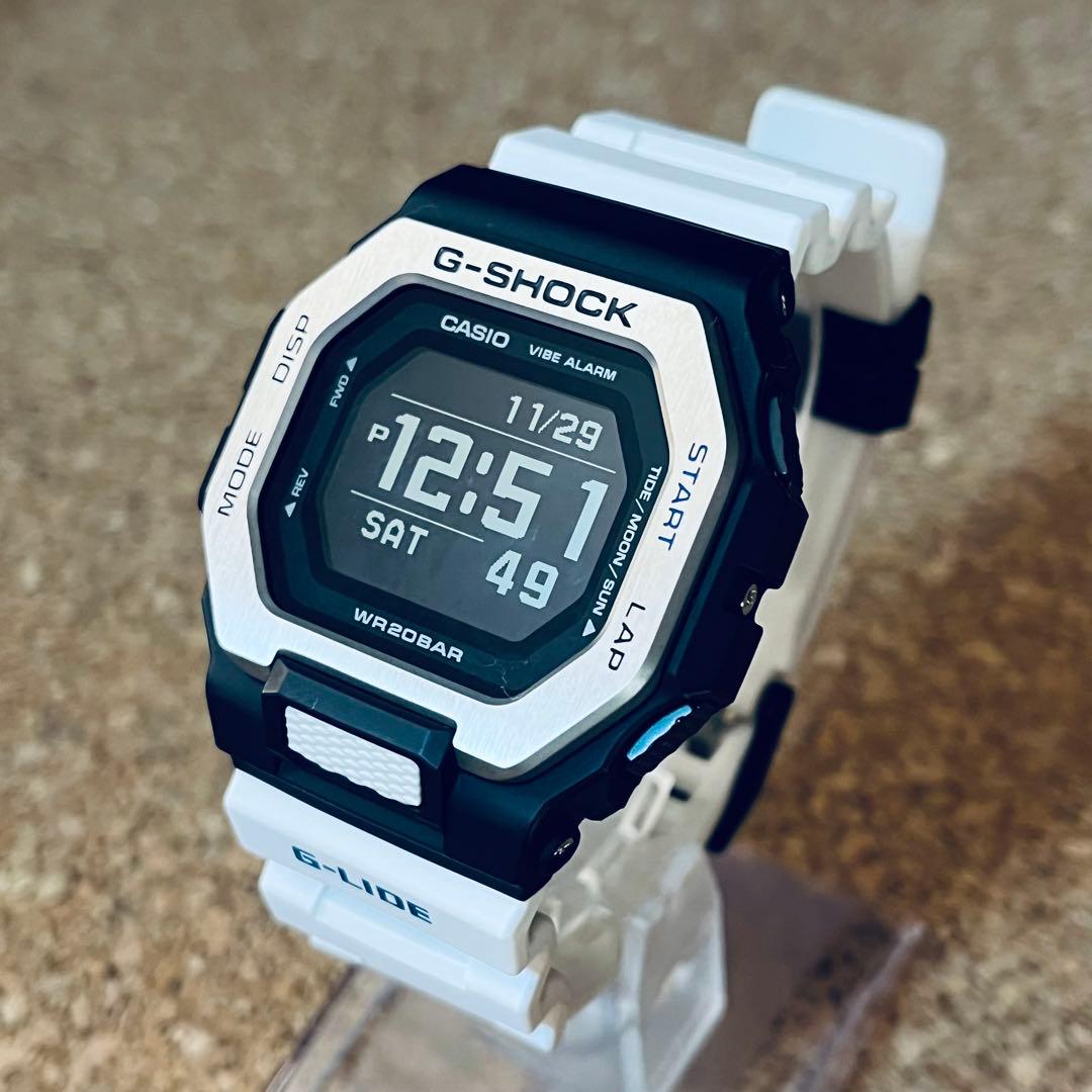 美品】カシオGーSHOCK/G ーライド/GBXー100NSー1JFタイドグラフ