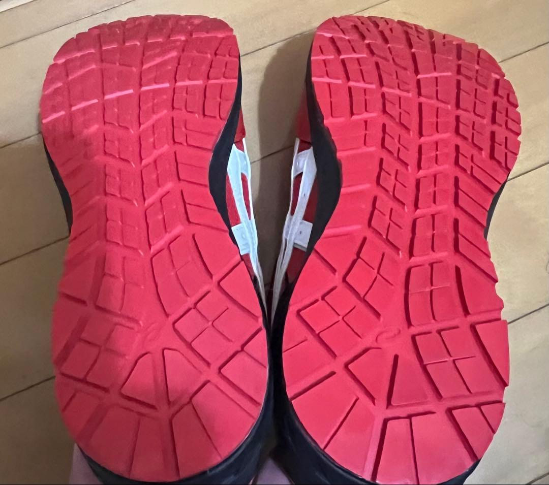 アシックス安全靴 ウィンジョブ 27cm CP209 レッド 未使用品、箱無し！