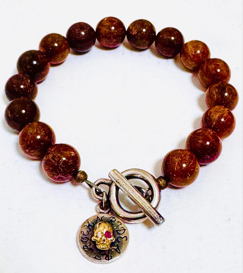 48万円購入　18金　ダイヤモンド　シルバー925 ルチルブレスレット