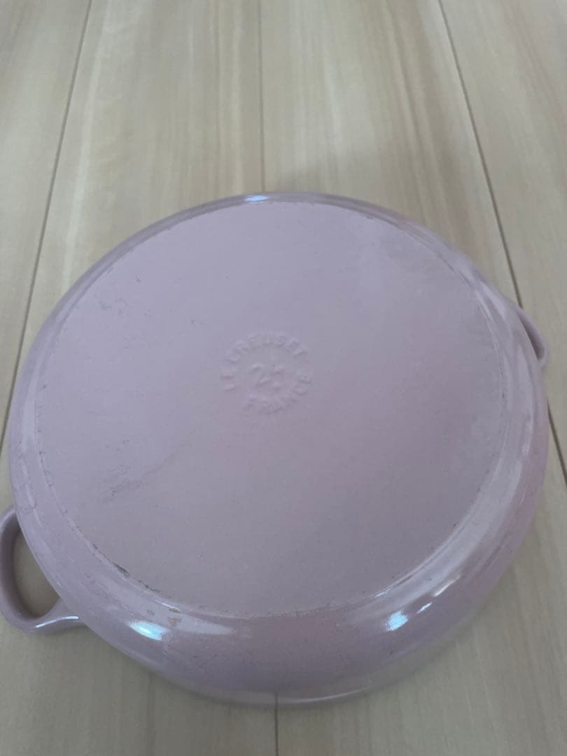 LE CREUSET シフォンピンク 両手鍋 24cm