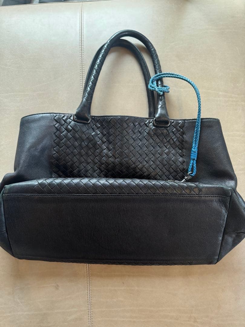 ボッテガヴェネタ　ブラック編み込みトートバッグ　正規品