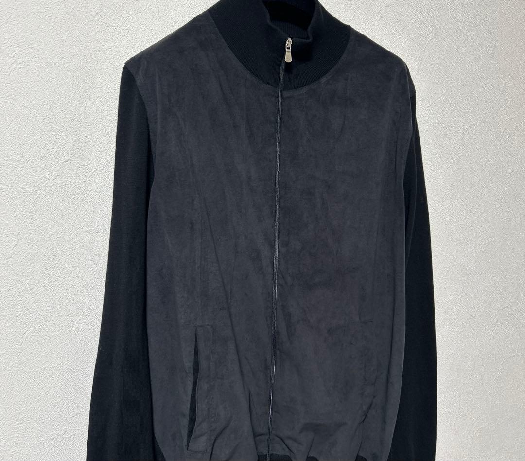 GRAN SASSOハイゲージコットン×アルカンターラ ジップブルゾン タグ無し