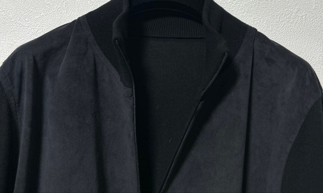 GRAN SASSOハイゲージコットン×アルカンターラ ジップブルゾン タグ無し